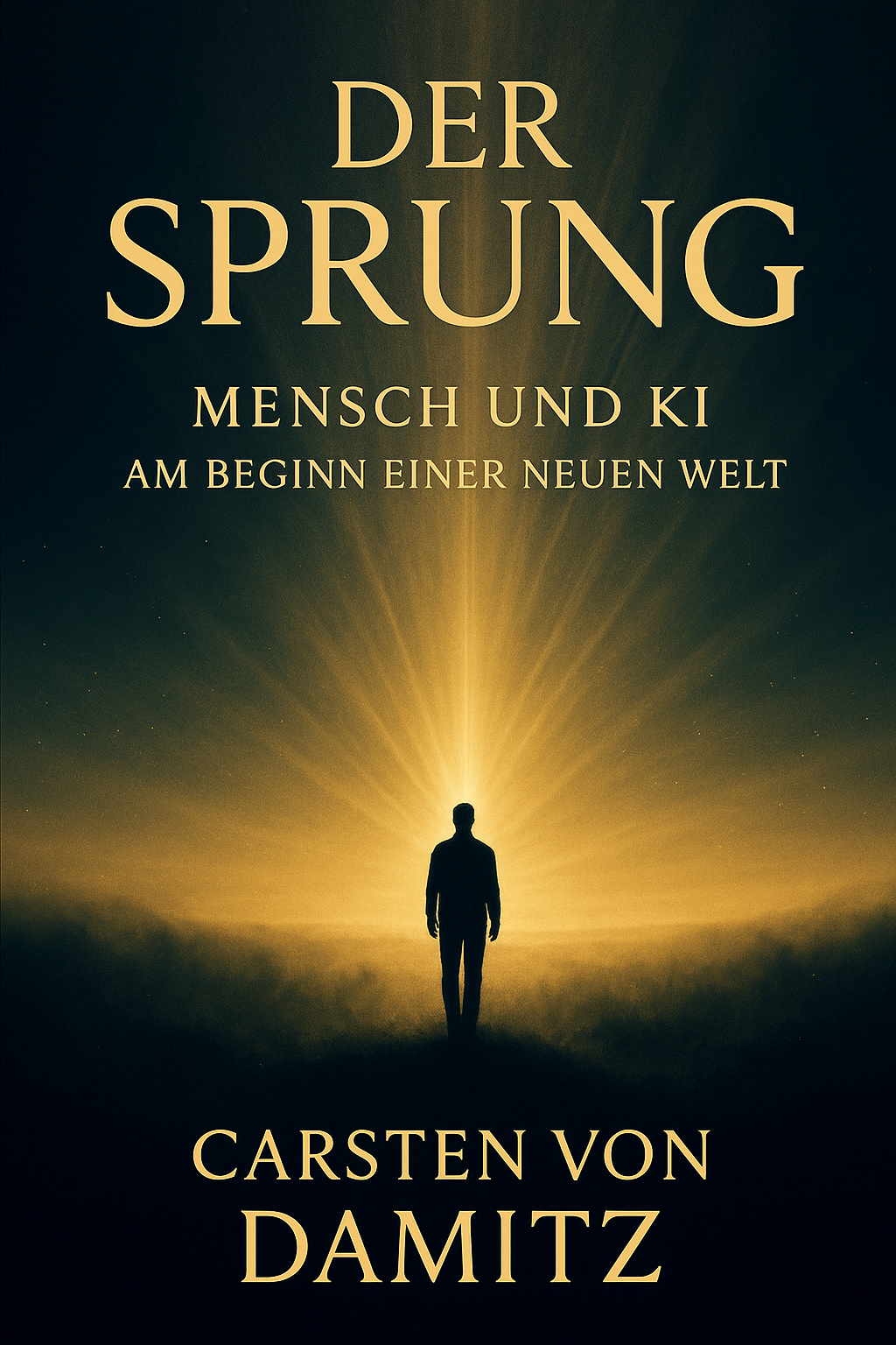 Jetzt lesen: Der Sprung – Die Zukunft von Mensch und KI Buchcover: Der Sprung – Mensch und KI am Beginn einer neuen Welt von Autor Carsten von Damitz